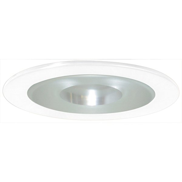 Elco Lighting 4 Shower Trim with Reflector and Frosted Pinhole Glass" EL9115W